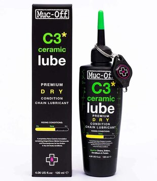 Muc-Off, Lubrifiant Ceramic Dry, 120ml avec UV Torch