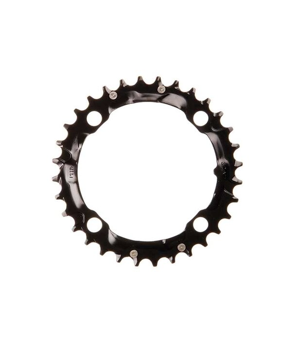 Truvativ, 32D, 9 vit., BCD 104mm, 4Boulon, Plateau Centre, Pour MTB triple, Acier, Noir, 11.6215.063.000