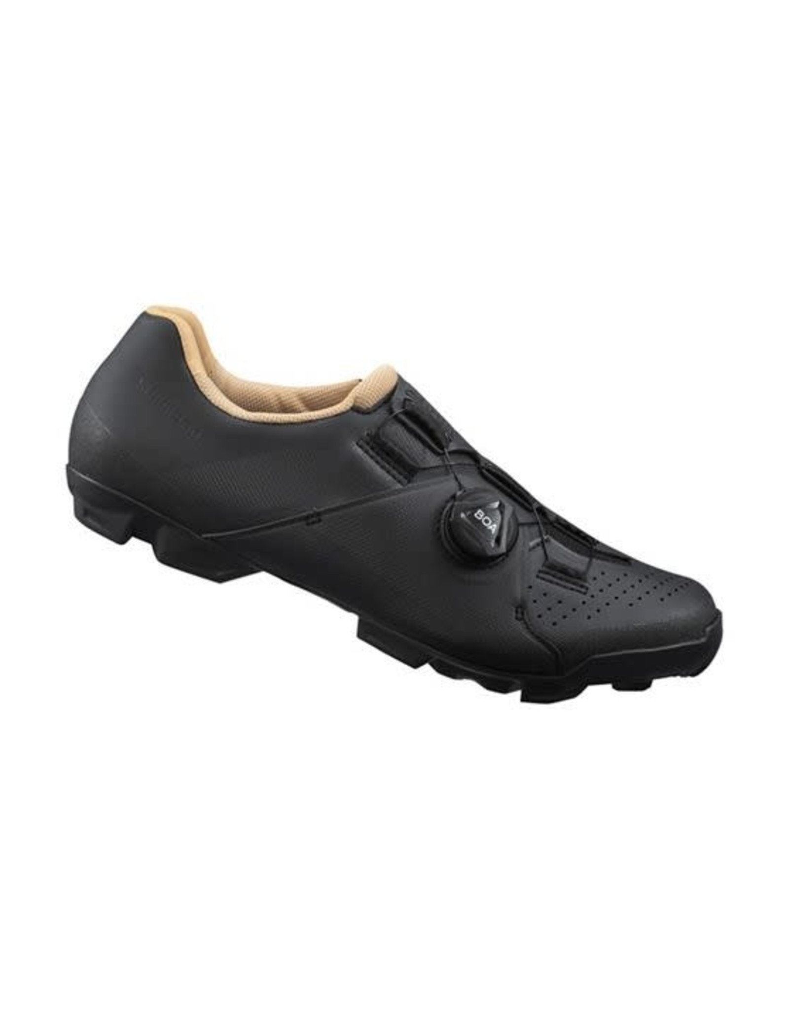 Chaussures Shimano Femme 39, Baskets Vélo De Montagne, Cuir Marron, Bout Rond, Semelle Crantée, état Correct