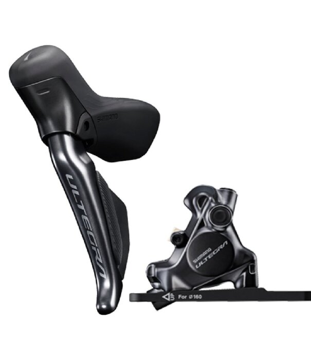 Shimano, Ultegra Di2 ST-R8170 / BR-R8170, Frein à disque hydraulique Route, Avant, Flat mount, Noir, IR8170DLF6SC100A