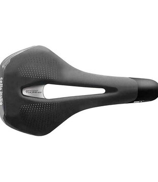 Selle Italia, ST 5 Flow, Selle, 276 x 155mm, 396g, Noir/Haute Visibilité
