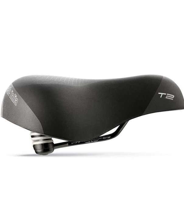 Selle Italia, T 2 Flow, Selle, 258 x 233mm, Unisexe, 671g, Noir/Haute Visibilité