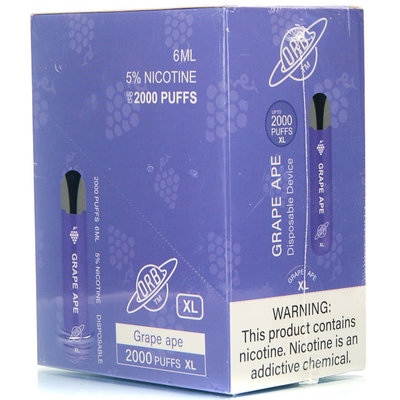 Orb Vapes Box of Orb XL Grape Ape (10 Pack)
