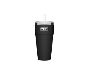 Yeti Rambler 26oz Straw Cup-White