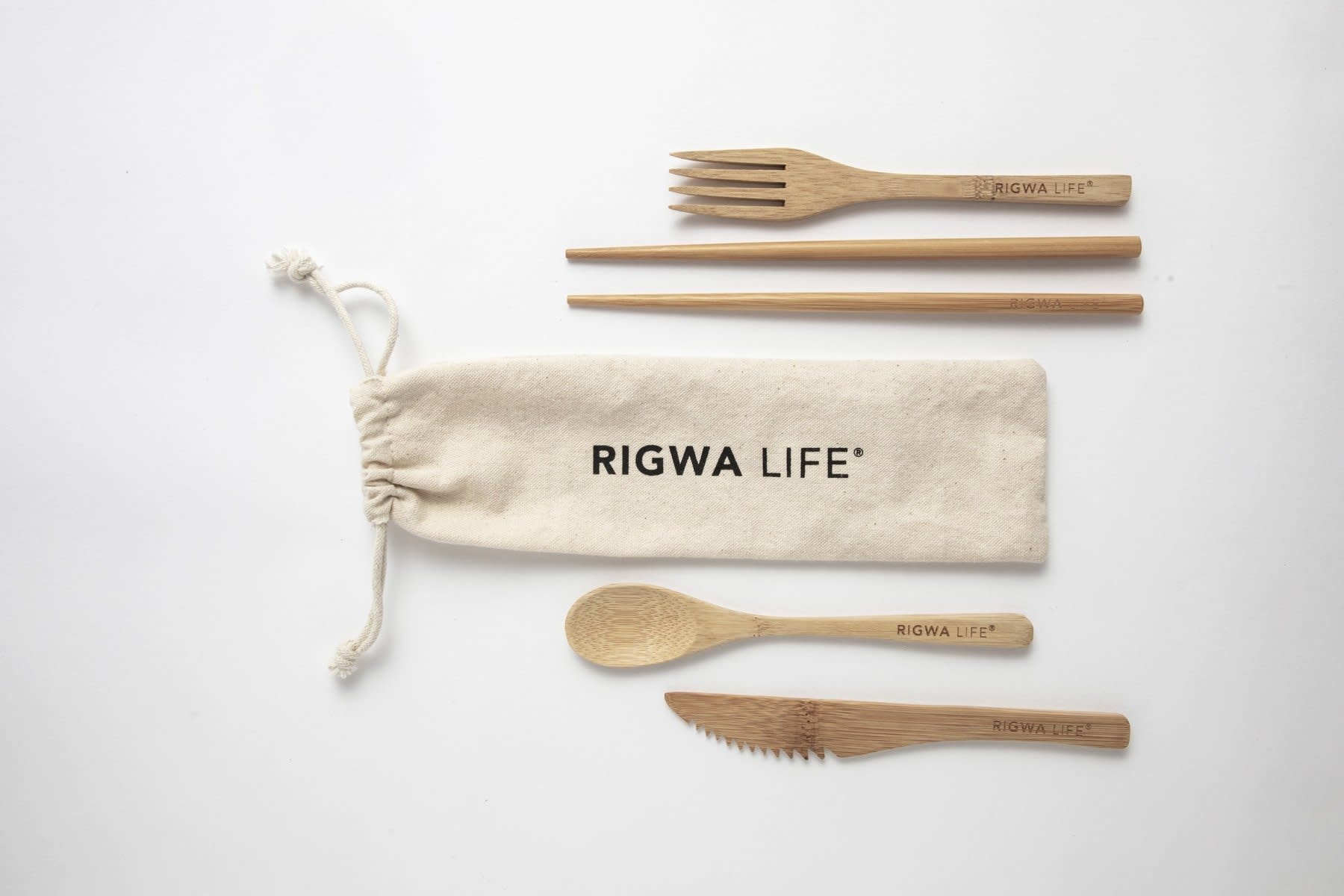 RIGWA LIFE Bamboo Utensil Set