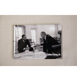 Civil Rights LBJ Meets w/ MLK Magnet