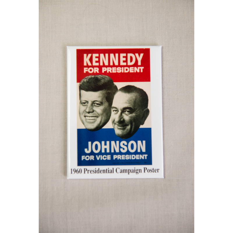 All the Way with LBJ JFK/LBJ 1960 Campaign Poster Magnet