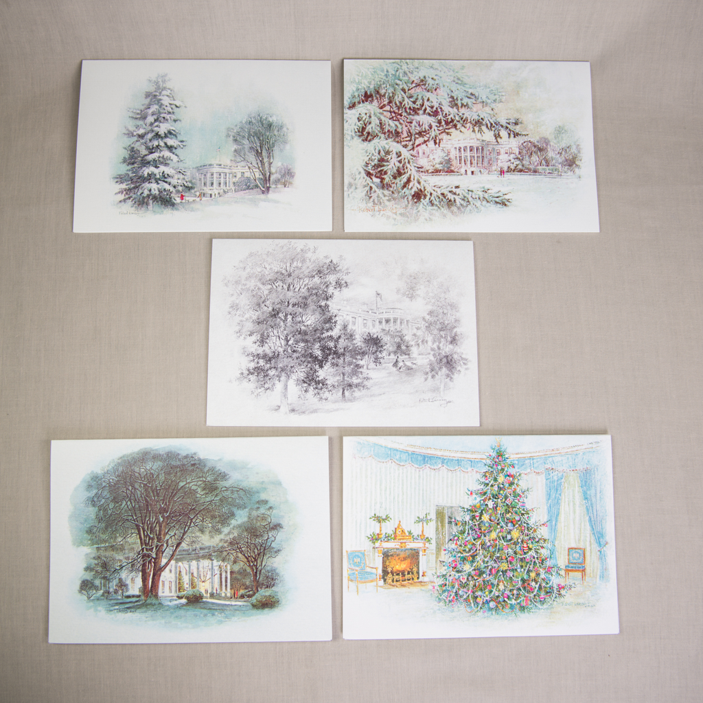 REPRODUCTION CHRISTMAS NOTECARDS LBJ SET/5 - The Store at LBJ