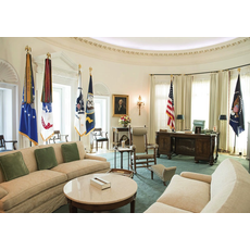 All the Way with LBJ LBJ Library Oval Office Replica Postcard