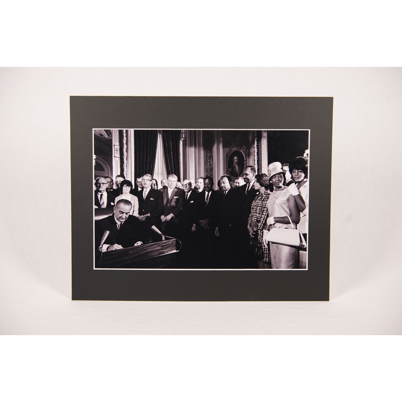 Civil Rights Voting Rights Act of 1965 11x14 Matted Photo