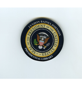 Americana Presidential Seal LBJ Magnet 2” Acrylic