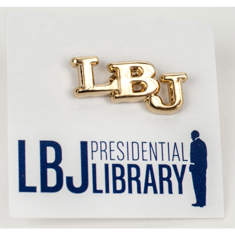 All the Way with LBJ Replica Brass Initial Pin