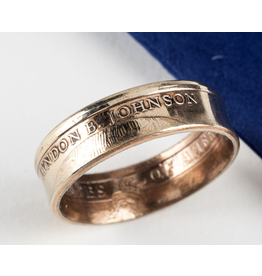 All the Way with LBJ LBJ Dollar Coin Ring