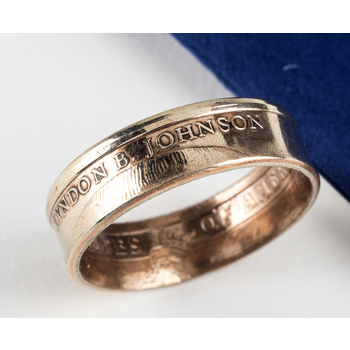 All the Way with LBJ Custom LBJ Coin Ring