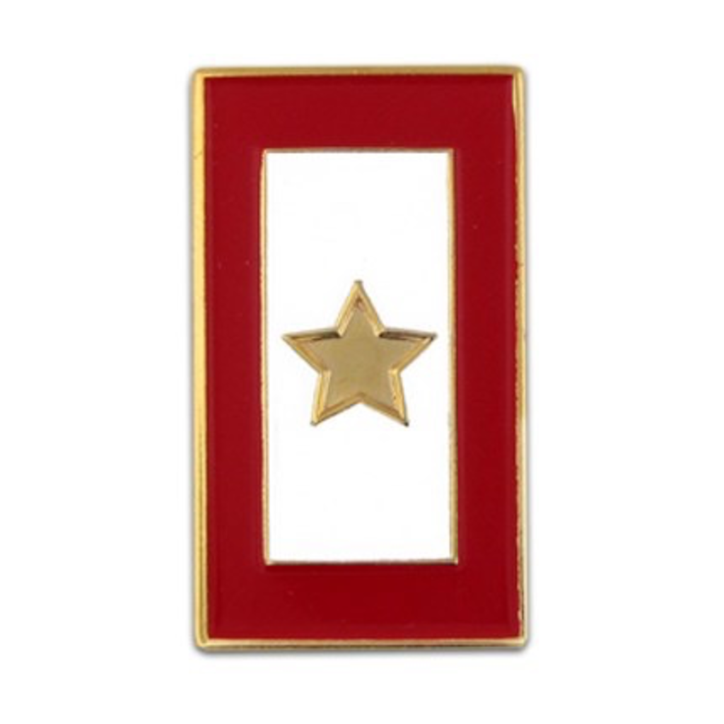 Americana Gold Star Service Flag Lapel Tac Pin