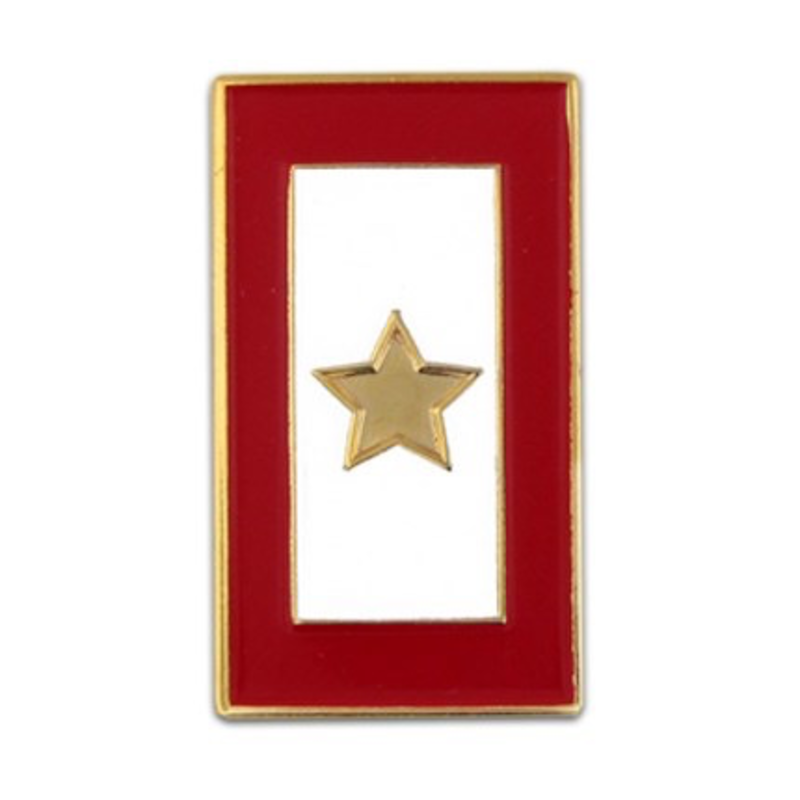 Americana Gold Star Service Flag Lapel Tac Pin