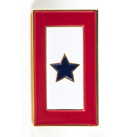 Americana Blue Star Service Flag Lapel Tac Pin