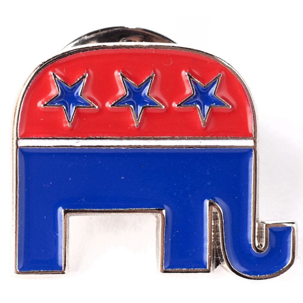 Americana Elephant Lapel Tac Pin