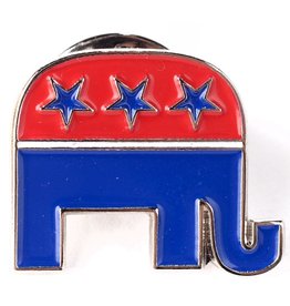 Americana Elephant Lapel Tac Pin