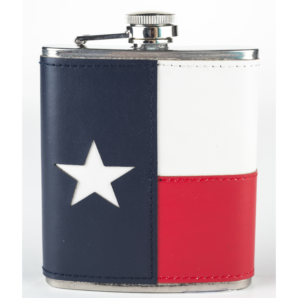 Austin & Texas Leather Texas Flag Flask