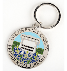 All the Way with LBJ LBJ Library Bluebonnet Key Ring