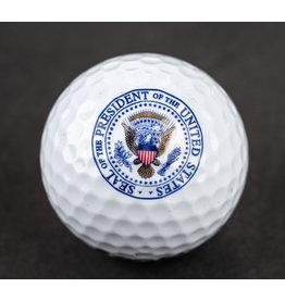 LBJ Presidential Seal White Golf Ball