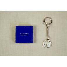 All the Way with LBJ Johnson/Humphrey Inaugural Ball Key Ring Sterling Silver