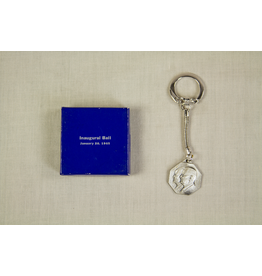 All the Way with LBJ Johnson/Humphrey Inaugural Ball Key Ring Sterling Silver