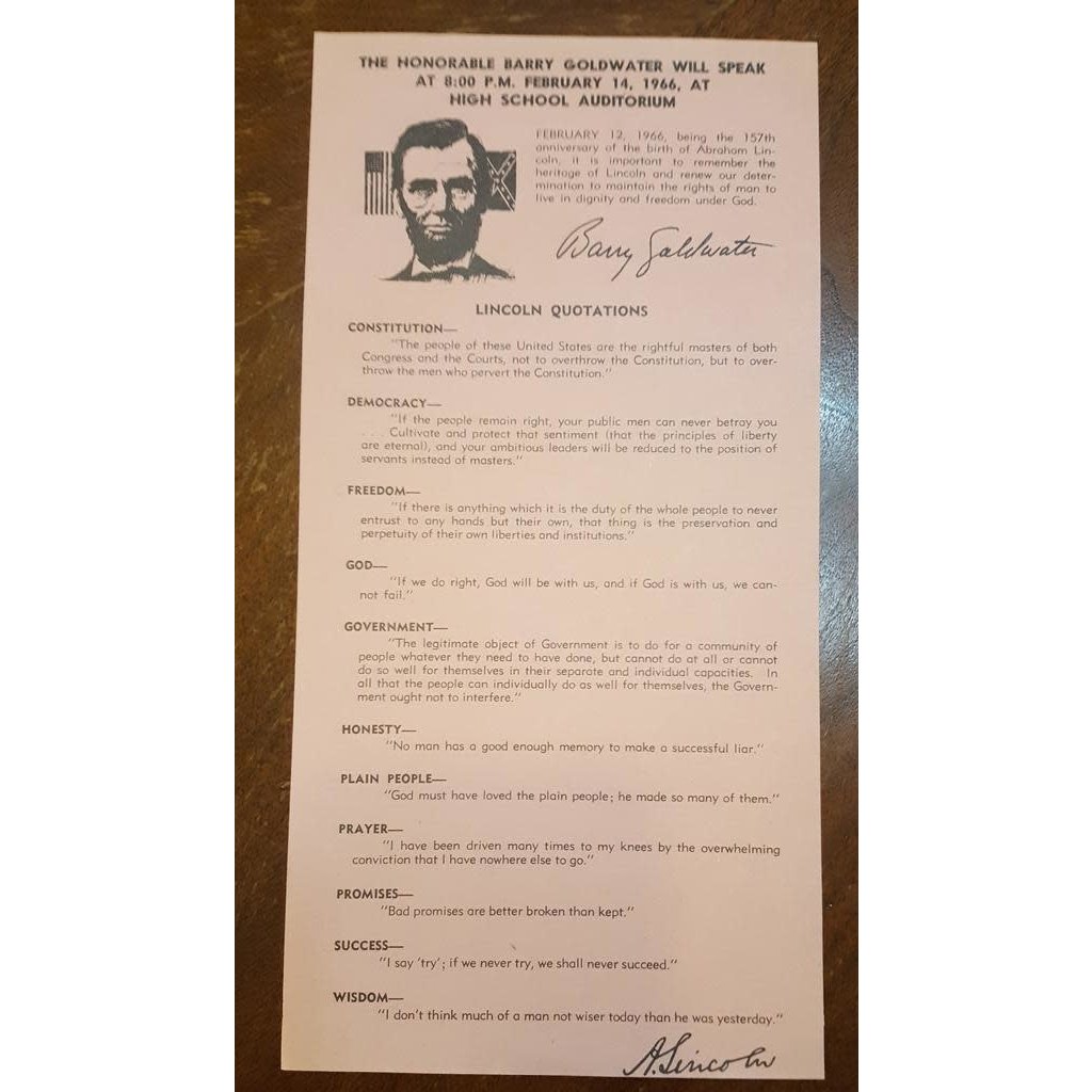 Goldwater Lincoln Flier