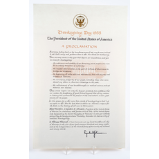 All the Way with LBJ Vintage LBJ Thanksgiving Proclamation 1968