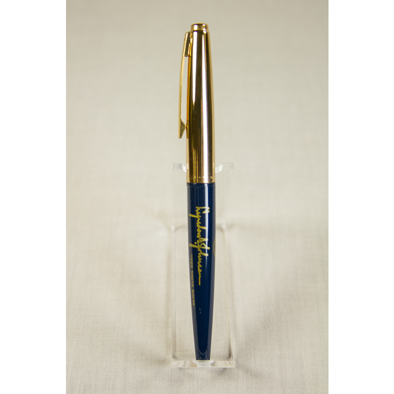 All the Way with LBJ Original Parker Eversharp Gold Top LBJ Pen