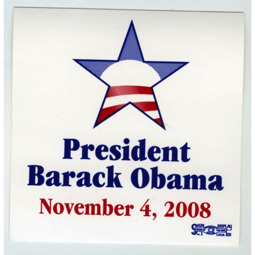 Obama Star Sticker 11-4-08