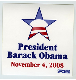 Obama Sticker 11-4-08 3.75” X 3.75”