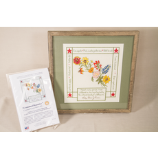 Lady Bird Johnson Untamed Beauty Cross Stitch