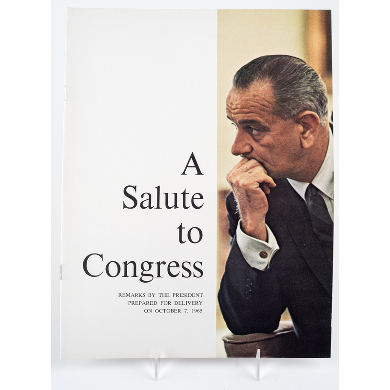 All the Way with LBJ Original Salute To Congress Booklet