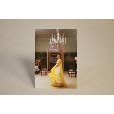 Lady Bird Johnson Lady Bird Johnson Inaugural Yellow Dress Postcard