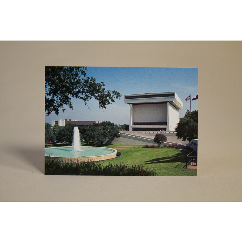 All the Way with LBJ LBJ Presidential Library Exterior 2001 Postcard