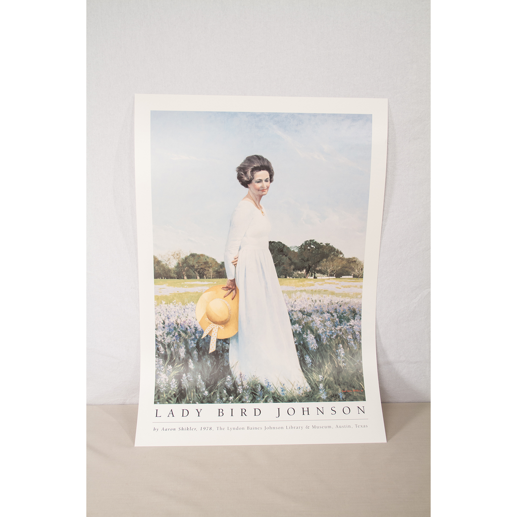 Lady Bird Johnson Lady Bird Johnson Portrait by Shikler Poster