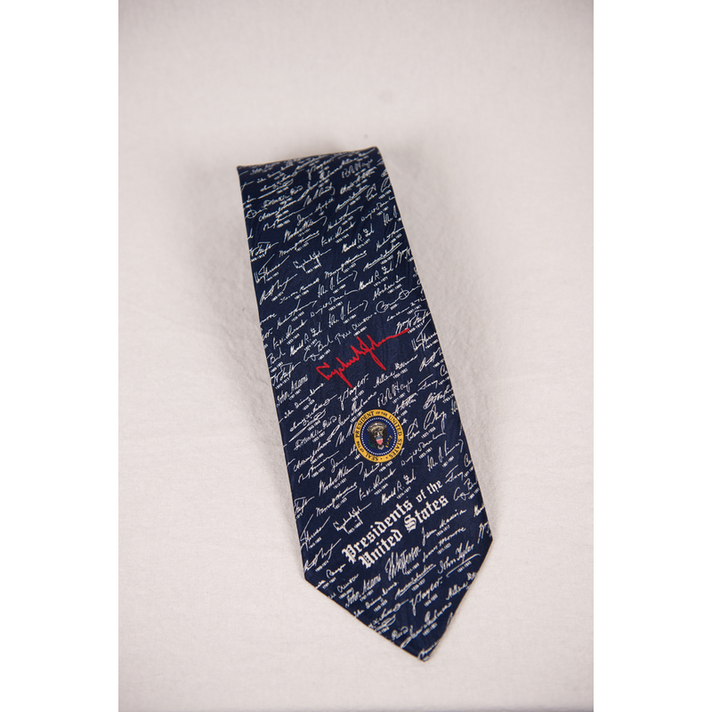 All the Way with LBJ LBJ & Presidential Signatures Tie