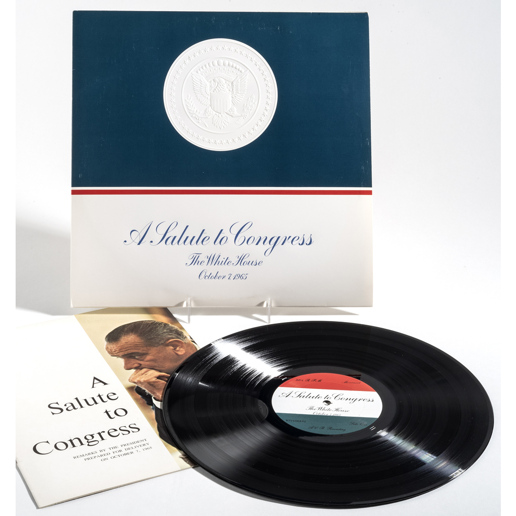 All the Way with LBJ Original, Mint Condition Record - Salute To Congress 10-7-1965