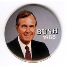 GHW Bush on Grey Small