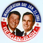 Large *Reagan Bush* Inauguration Day