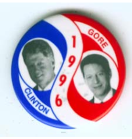 Clinton 1996 Gore RWB Spiral