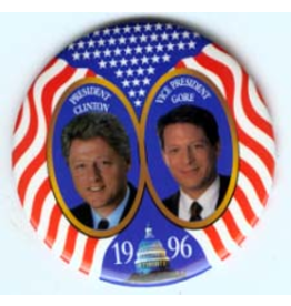 Clinton Gore 1996 flag jugate