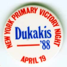 Dukakis NY Primary '88