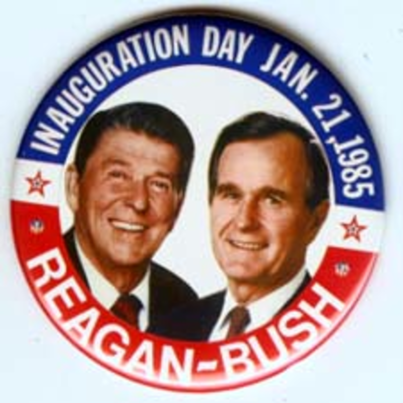 *Reagan Bush* Inauguration Day small