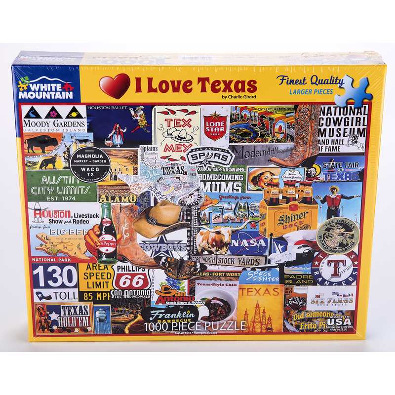 Austin & Texas I Love Texas 1000 PC Puzzle