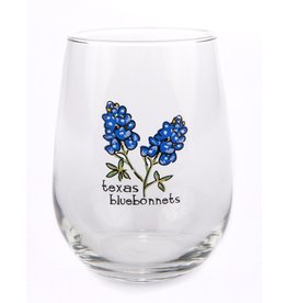 Austin & Texas Bluebonnet Stemless Wine Glass