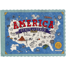 Just for Kids America State by State: 50 Placemats To Color