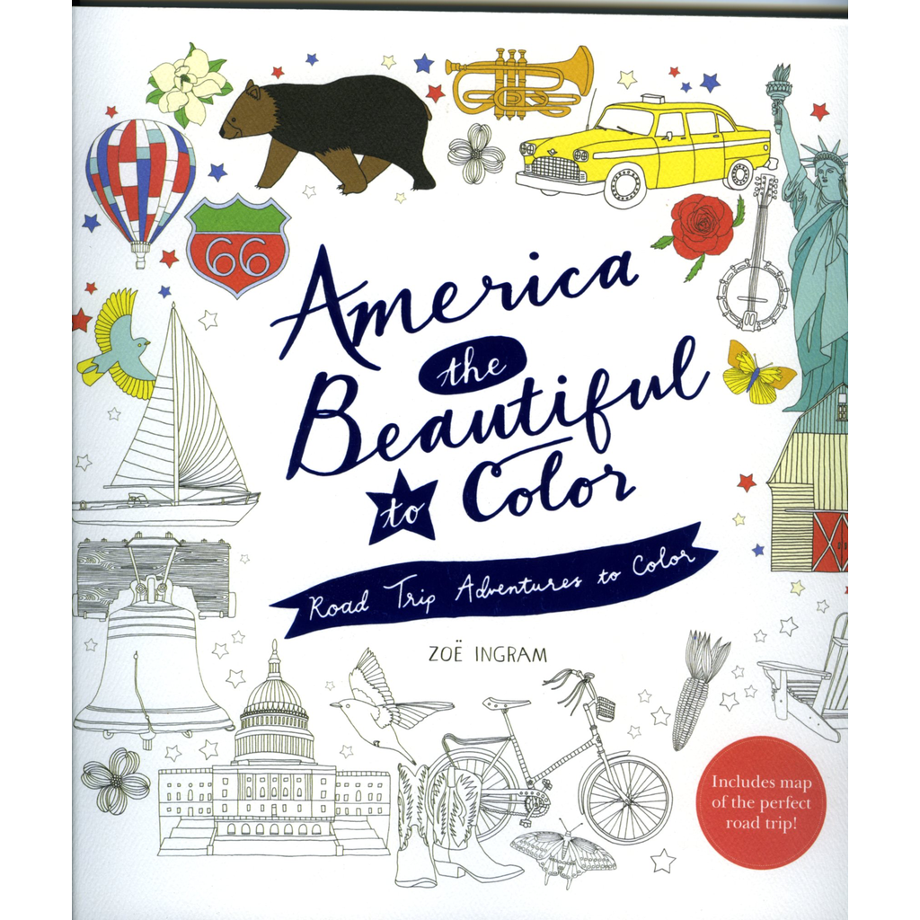 Just for Kids America the Beautiful Coloring Book by Zoe Ingram PB
